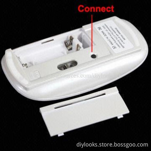 Ultra-thin Bluetooth Wireless Optical Mouse, Working Distance up to 10 Meters